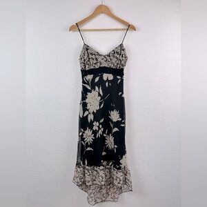 Vtg CDC Babydoll Ruffle Hem Y2K Whimsical Goth Dress